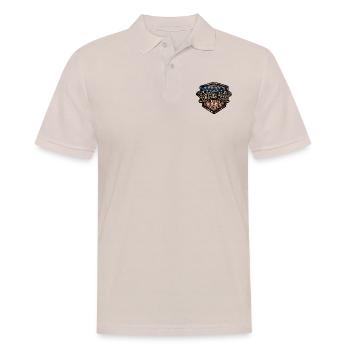 Rahmenlos Foreverfree 1983 Jahrgang Geschenk - Männer Poloshirt - Beige - Vorne - Nico (186cm)