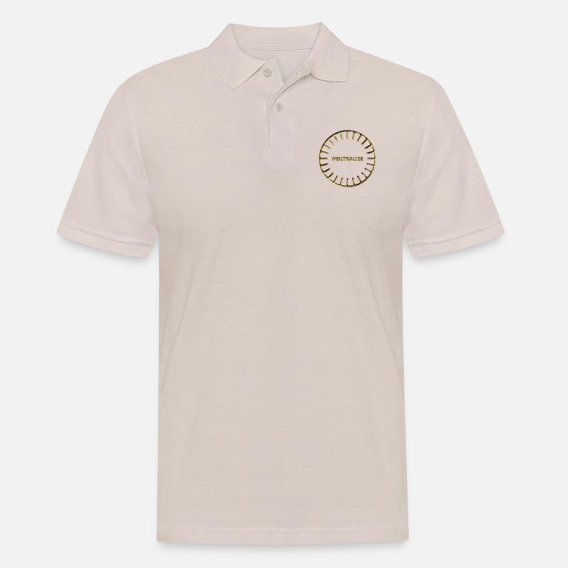 Neutralise, Sanjeevini, Schutz, Symbol, Computer - Männer Poloshirt - Beige