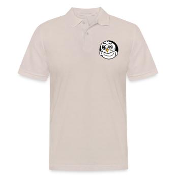 hibou oiseau aigle hibou hibou nuit oiseau effraie des granges chouette bande dessinée - Polo Homme - beige - Devant - Nico (186cm)