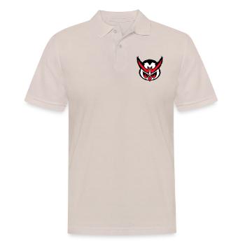 hibou regarde mal dangereux cool face tête bande dessinée - Polo Homme - beige - Devant - Nico (186cm)