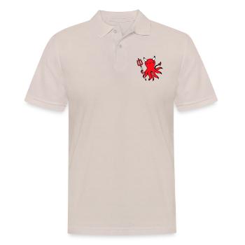 Pieuvre Diable Enfer Satan Mal Purgatoire Vilain Coquin - Polo Homme - beige - Devant - Nico (186cm)