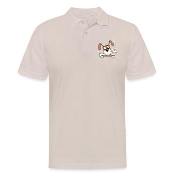 Drôle Chien Grand Os Bouche Bouche Faim Cool - Polo Homme - beige - Devant - Nico (186cm)