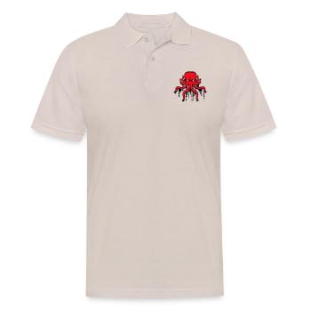 pieuvre graffiti goutte peinture en aérosol calmar - Polo Homme - beige - Devant - Nico (186cm)