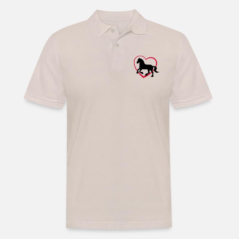 Frison Gypsy Cob ou le type de cheval avec le - Polo Homme - beige