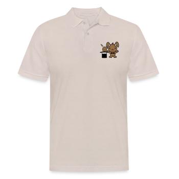 Bunny Wizard Chapeau Haut de forme Enfant 2 Bébé Sorcier Mignon - Polo Homme - beige - Devant - Nico (186cm)