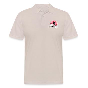 Ninja - Männer Poloshirt - Beige - Vorne - Nico (186cm)