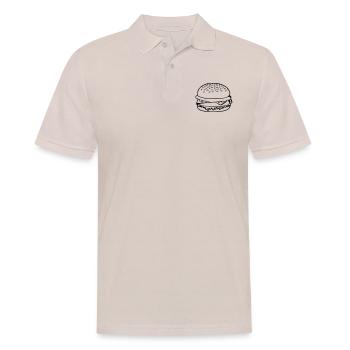 Hamburger de restauration rapide - Polo Homme - beige - Devant - Nico (186cm)