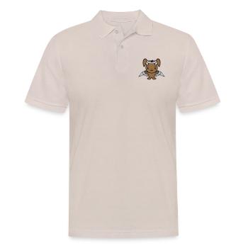 Bunny Angel Holy Sky Wings Good Flying Love - Men's Polo Shirt - beige - Front - Nico (186cm)