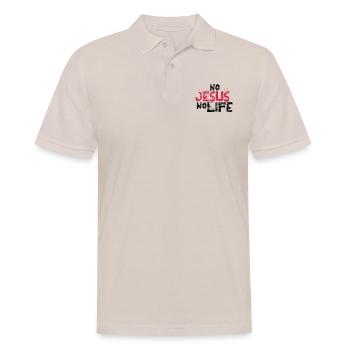 larmes vieux modèle de grattage ne jesus pas copai - Polo Homme - beige - Devant - Nico (186cm)
