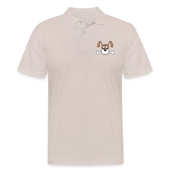 Drôle Chien Grand Os Bouche Bouche Faim Cool - Polo Homme - beige - Devant - Nico (186cm)