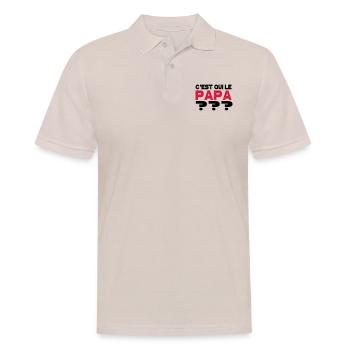 C'est qui le papa 2 - Polo Homme - beige - Devant - Nico (186cm)