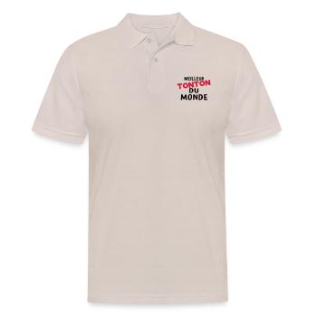 meilleur tonton dU MONDE - Polo Homme - beige - Devant - Nico (186cm)
