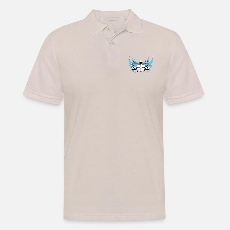 Straße Training - Männer Poloshirt - Beige