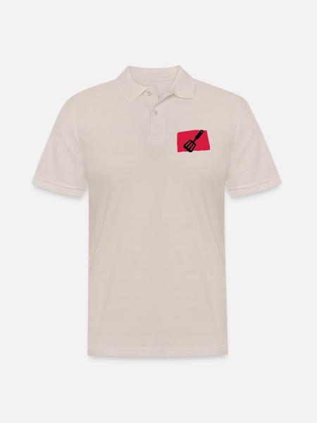 pfannenwender_c2 - Männer Poloshirt - Beige