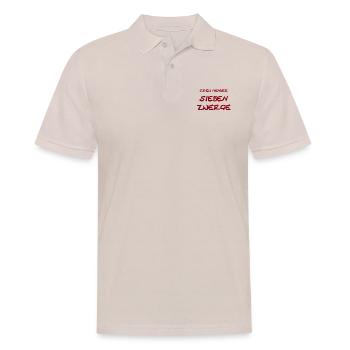 CREW_MEMBER_7Dwarfs - Männer Poloshirt - Beige - Vorne - Nico (186cm)