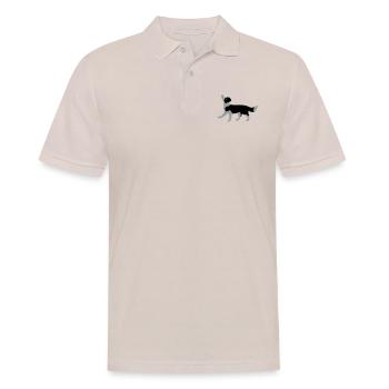 Vektor Border Collie - Männer Poloshirt - Beige - Vorne - Nico (186cm)