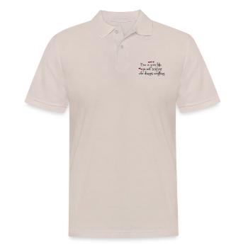 Liebe - Männer Poloshirt - Beige - Vorne - Nico (186cm)