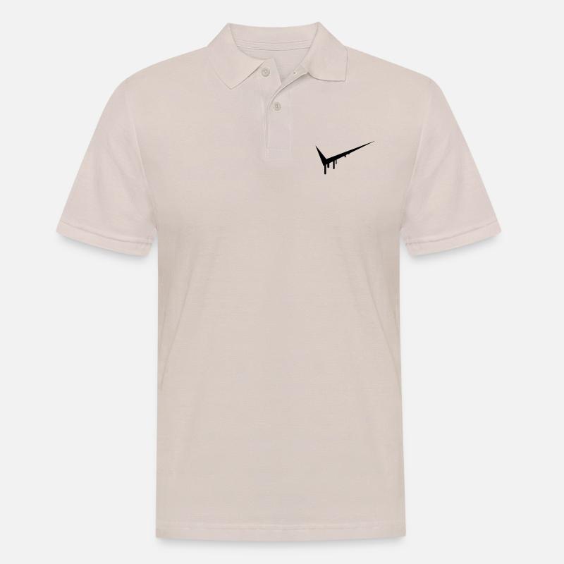 Graffiti Tick - Männer Poloshirt - Beige