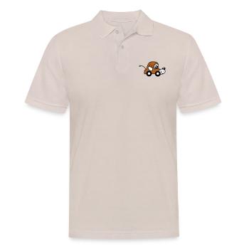 Dog Car Toy Remote Controlled Driving Wheels Cute - Men's Polo Shirt - beige - Front - Nico (186cm)