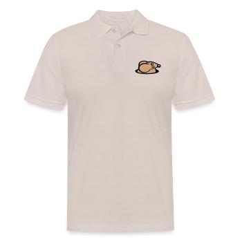 Maus Boden Loch Mauseloch Guckt Süß Lustig Comic - Männer Poloshirt - Beige - Vorne - Nico (186cm)