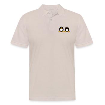 2 Penguins Talking Nothing See Mute Blind Friends - Men's Polo Shirt - beige - Front - Nico (186cm)