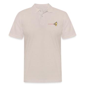love tin can telephone couple shirt - boy - Männer Poloshirt - Beige - Vorne - Nico (186cm)