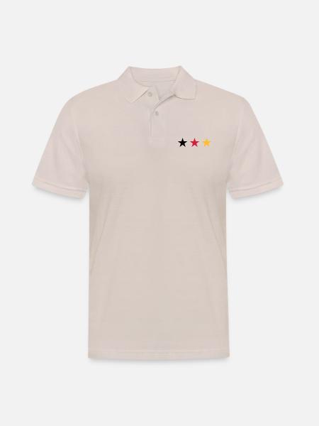 Three stars Germany flag - Men's Polo Shirt - beige