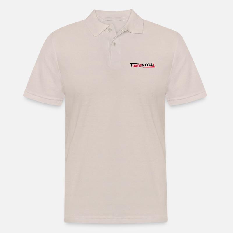 Hardstyle - Männer Poloshirt - Beige