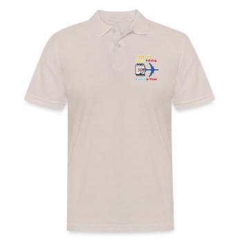 I need a six month holiday twice a year - Men's Polo Shirt - beige - Front - Nico (186cm)