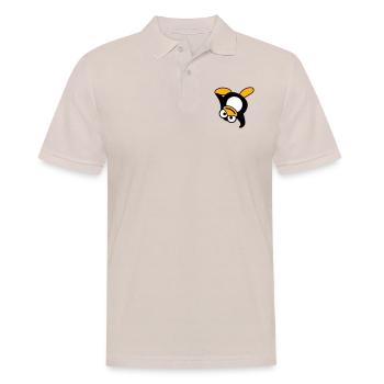 Pinguin Breakdance Tanzen Kopfstand Party DJ Musik - Männer Poloshirt - Beige - Vorne - Nico (186cm)
