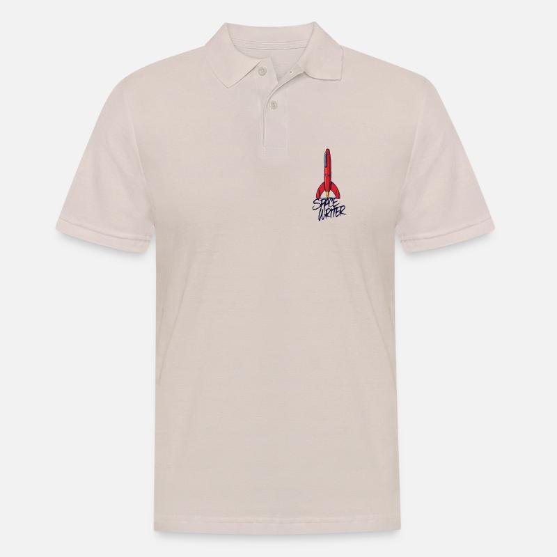 SCRITTORE SPAZIALE - parliamo - Polo da uomo - beige