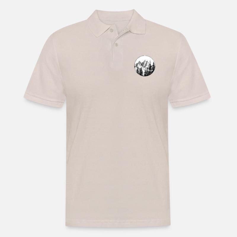 Wanderer, Kletterer, Klettern, Wandern - Männer Poloshirt - Beige