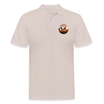 Naturwanderung und Berglandschaft - Männer Poloshirt - Beige - Vorne - Nico (186cm)