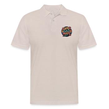 Super Dad Mode Super Dad Mode Always On - Men's Polo Shirt - beige - Front - Nico (186cm)