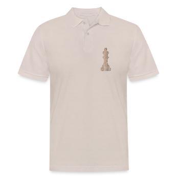 Chess Pieces Chess Game KING BOARD GAME - Men's Polo Shirt - beige - Front - Nico (186cm)