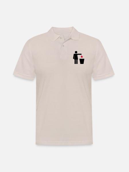 Trash Heart Woman / Recycle Heart - Polo Homme - beige
