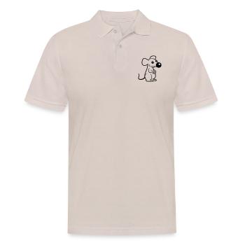 Mouse Big Nose Mouse Small Rat Rodent Cute - Men's Polo Shirt - beige - Front - Nico (186cm)