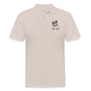 Anglais lunettes de soleil chien bouledogue - Polo Homme - beige - Devant - Nico (186cm)
