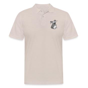 Maus großer Hut Sombrero Traurig Müde Gelangweilt - Männer Poloshirt - Beige - Vorne - Nico (186cm)