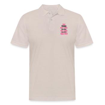 True Friends - Männer Poloshirt - Beige - Vorne - Nico (186cm)