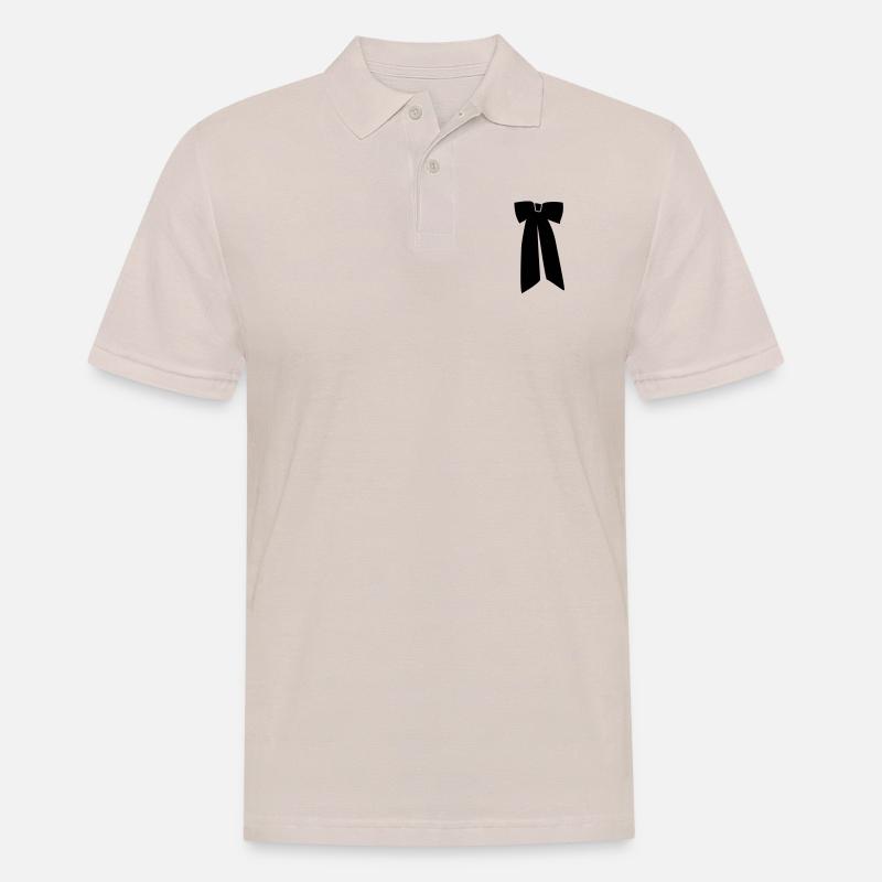 Fliege Mädchen corbata Krawatte Krawatte - Männer Poloshirt - Beige