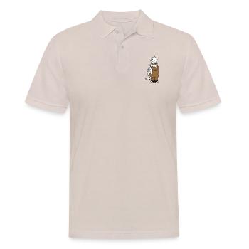 Canard Promenades Head Sitting Horse Cavalier 2 Amis - Polo Homme - beige - Devant - Nico (186cm)