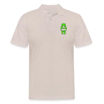 tortue prière méditation s’incliner salutation douce - Polo Homme - beige - Devant - Nico (186cm)