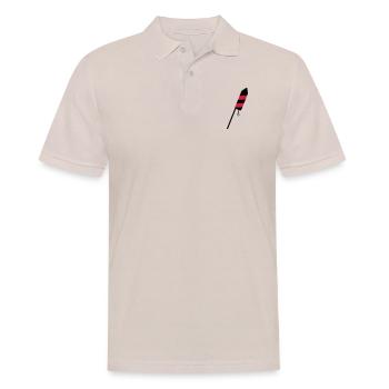 Rakete - Männer Poloshirt - Beige - Vorne - Nico (186cm)