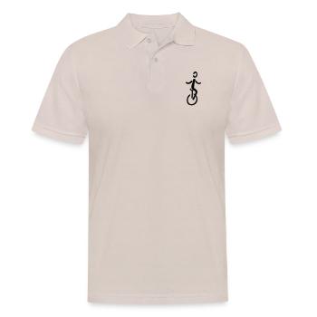 Unicycle - Men's Polo Shirt - beige - Front - Nico (186cm)