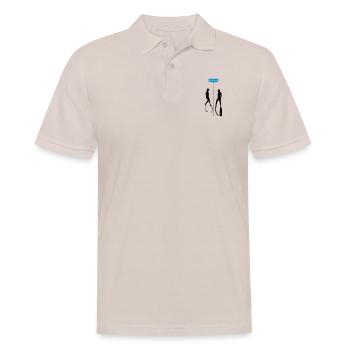 Never Alone Bifins - Männer Poloshirt - Beige - Vorne - Nico (186cm)