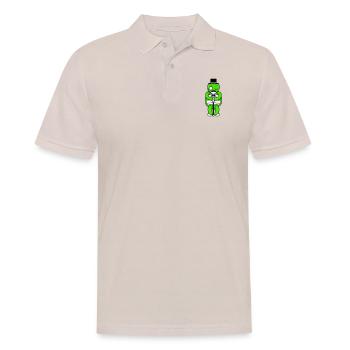 Mr. Turtle Sir Mr. Gentleman Empire Top Hat - Men's Polo Shirt - beige - Front - Nico (186cm)
