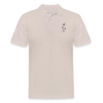 Blume Wegwarte - Männer Poloshirt - Beige - Vorne - Nico (186cm)