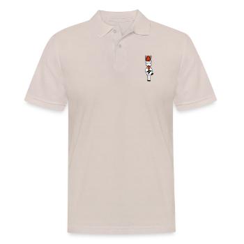 Cheval mangeant carotte carotte manger faim légumes sucré - Polo Homme - beige - Devant - Nico (186cm)