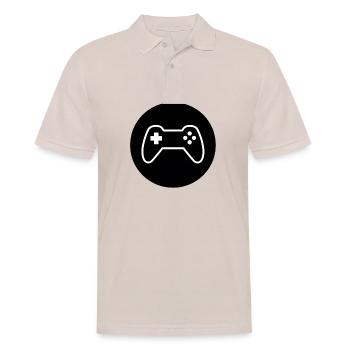 Gamepad Logo, Controller - Men's Polo Shirt - beige - Front - Nico (186cm)